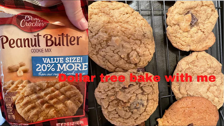 Dollar tree bake with me|Peanut Butter cookies
