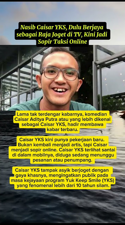 kabar caisar yks, dulu raja joget di tv kini jadi sopir taksi online #shortsfeed #kabarterbaru #fyp