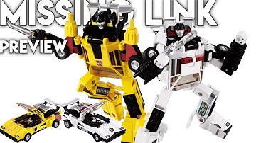TAKARA TOMY Transformers Missing Link C-06 CORDON C-05 SUNSTREAKER Action Figure Preview 