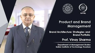 Lecture 51: Brand Architecture Strategies And Brand Portfolio