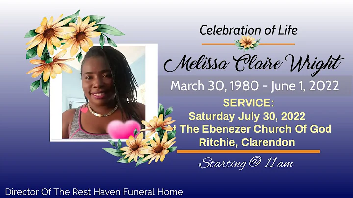 Thanksgiving Service For The Life Of Melissa Clair...