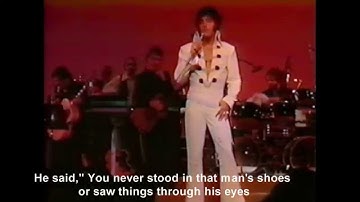 Elvis Presley - Walk A Mile In My Shoes - with story and song lyrics