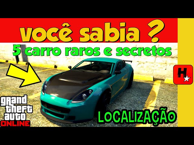 LOCALIZAÇÃO DE CARROS RAROS NO GTA 5 PS3 