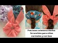 DIY-Como hacer Preciosos y fáciles coleteros Scrunchies, para la vuelta al colegio de las peques