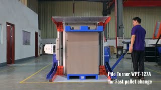 Pile Turner WPT127A for fast pallet change