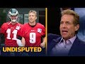 Skip reveals what Carson Wentz's video throwing means for Nick Foles' future in Philly | UNDISPUTED