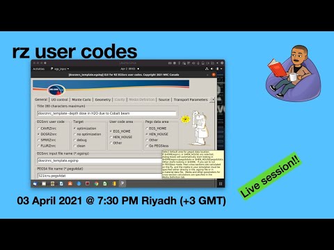 EGSnrc Live Session: rz user codes