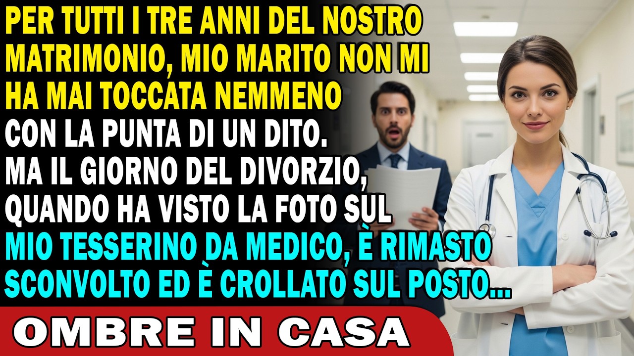 Sono rimasta sveglia tutta la notte dopo che mio marito mi ha servito le carte del divorzio la sera del nostro terzo anniversario. "Cristina è tornata, non posso più farla soffrire", mi disse,...