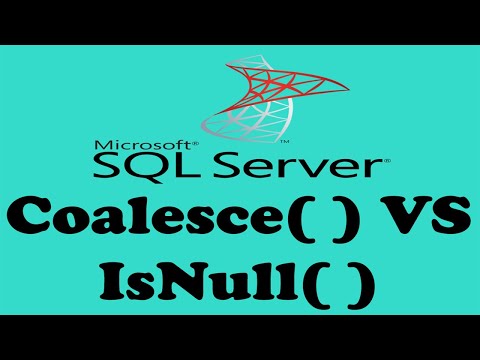 वीडियो: कोलेस और IsNull SQL में क्या अंतर है?