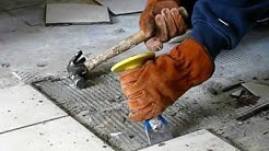 HOW TO REMOVE TILE THE EASY WAY - Be Your Own Handyman @ Home