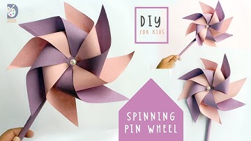 Spinning Pinwheel using Paper/Paper Pinwheel/DIY for kids
