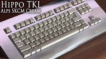 Hippo TKL / Alps SKCM Cream / Cyrillic AT101 + Tektronix Terminal / POM Plate - Typing Sounds
