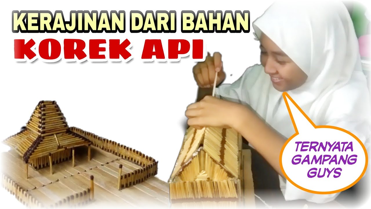  Kerajinan  Rumah Dari  Korek  Api  YouTube