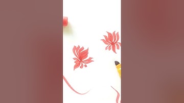 Drawing Lotus Flower🌷 | Luxor Chisel Marker Pen Review | Akshar Calligraphy 🥰 #shorts #viralshorts