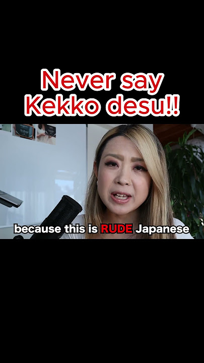 part 1;never say kekko desu! #studyjapaneselanguage #japanese #nihongo #onlineclasses