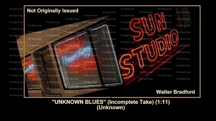(1952) ''Untitled Blues'' (Incomplete Take) Walter...