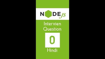 Node js interview questions in Hindi #0 #shorts #node-js #interview