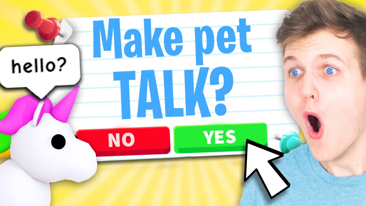 HACK To Make YOUR PETS TALK in Adopt Me!! 100% WORKING TIK TOK