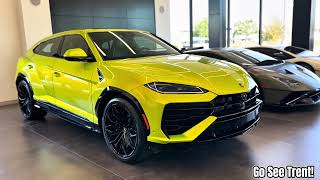 Latest SUV 👉 Lamborghini Urus SE in Verde Citrea: Exterior and Interior Tour