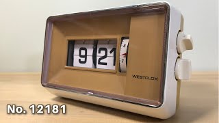 Westclox Model 12181 Wind Up Flip Clock