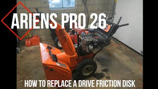 How-to: Ariens Snowblower Friction Drive Disk Replacement