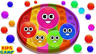 learn colors for kids pop it dancing balls on finger family educational videos for kids