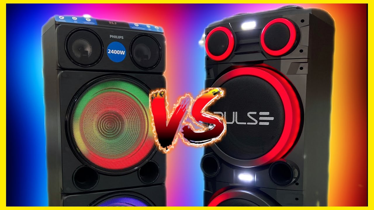 Torre de som PULSE SP 516 vs PHILIPS TAX 5509/78 QUAL A MAIS POTENTE,QUEM TEM MAIS QUALIDADE SONORA?