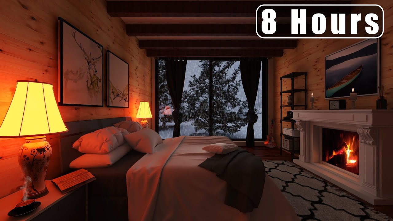 Curated visual reference: Gallery Detail: Sounds Of A Crackling Fireplace In A Cozy Mountain Cabin