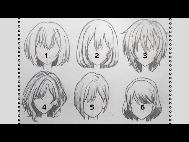Hairstyle Side View Man and Woman Hair Drawing Set | How to draw hair, Girl hair  drawing, Boy hair drawing