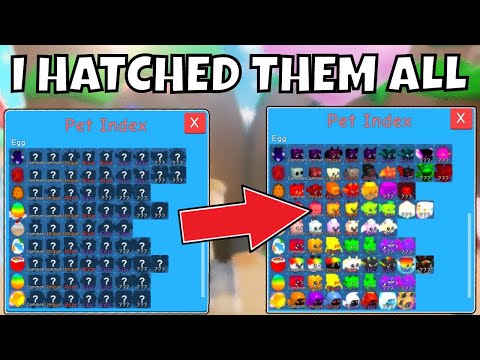 I Hatched EVERY Pet In BGS Remake (Pauls Bubble gum simulator)