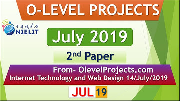 Internet Technology Answer Key of 14 Jul 2019 O Level Exam || O level 14 july 2nd paper Answer Key