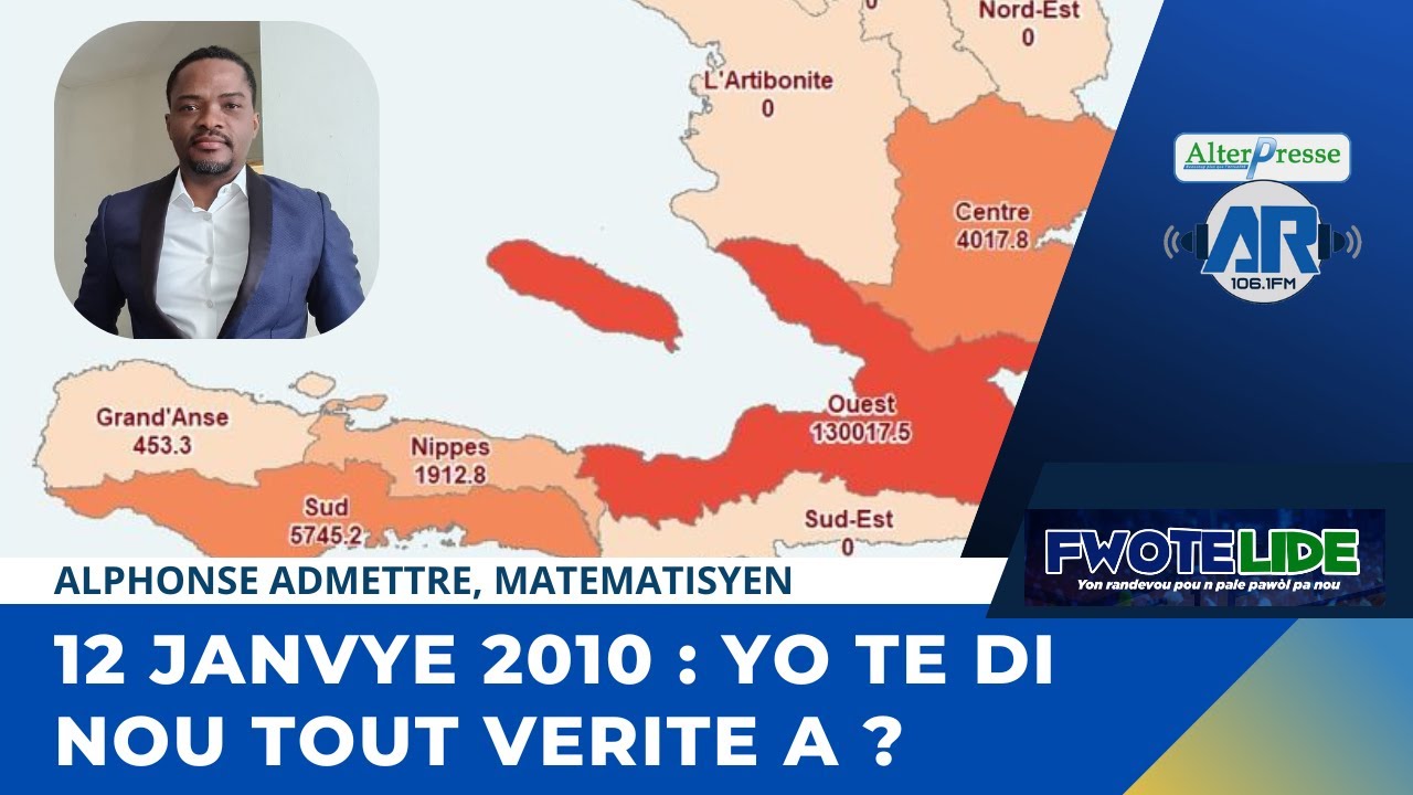 12 janvye 2010 : Yo te di nou tout verite a ?