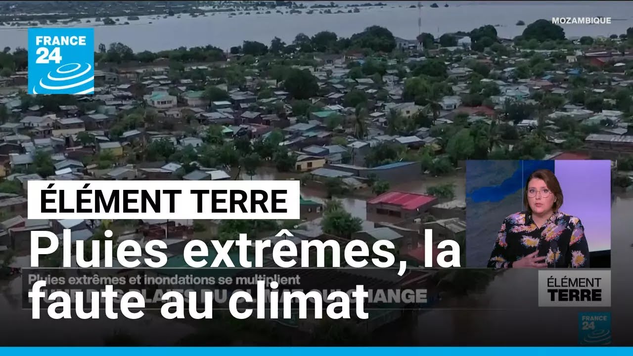 Pluies extrêmes et inondations: l'une des conséquences du réchauffement climatique • FRANCE 24
