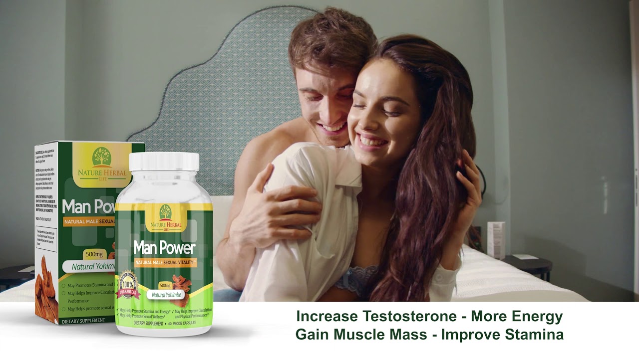 Man Power Natural Supplement for Men. Better Health, Sex-Stamina, Muscle Growth and Test Booster