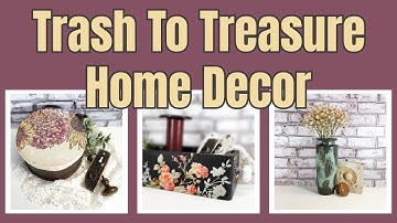 DIY van afval naar schat knutselen | Decoupage kunst | IOD | Patina schilderen