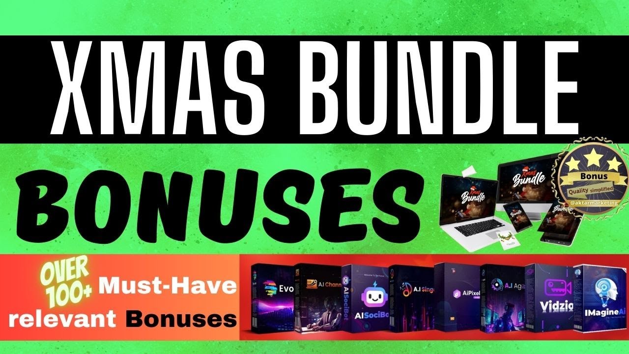 Xmas Bundle Bonuses - Get 8 AI Tools and make money
