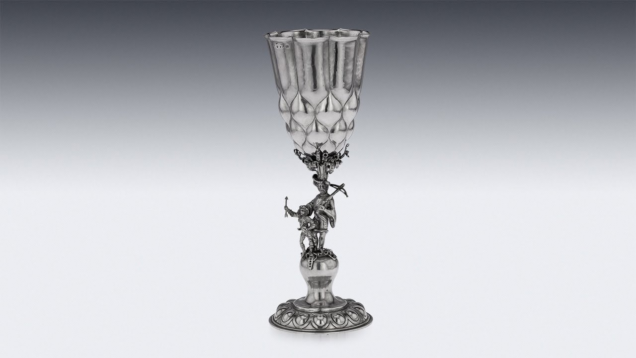 ANTIQUE 19thC GERMAN SOLID SILVER CUP, NERESHEIMER & SOHNE c 1890 | PUSHKIN ANTIQUES