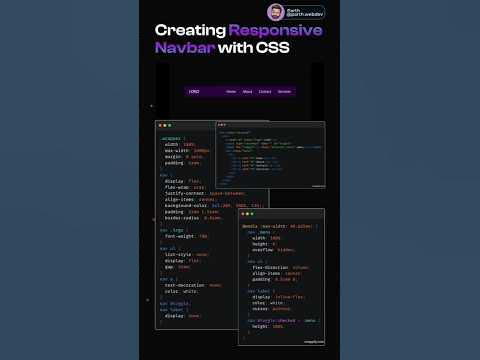 Creating Responsive Navbar with CSS💥 #asmr #best #bestprogram #css # ...