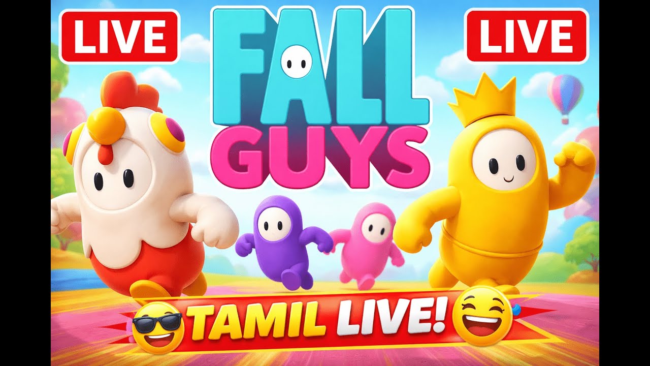 🔴 Fall Guys LIVE | Friends + Fun + Fail 😂 | Tamil