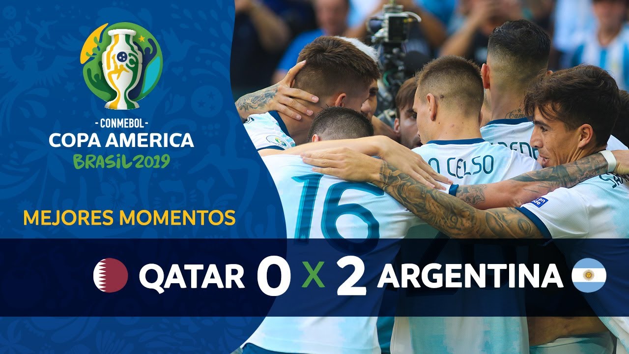 Thumbnail do vídeo: CONMEBOL COPA AMERICA BRASIL 2019 - #15 QATAR X ARGENTINA - HIGHLIGHTS