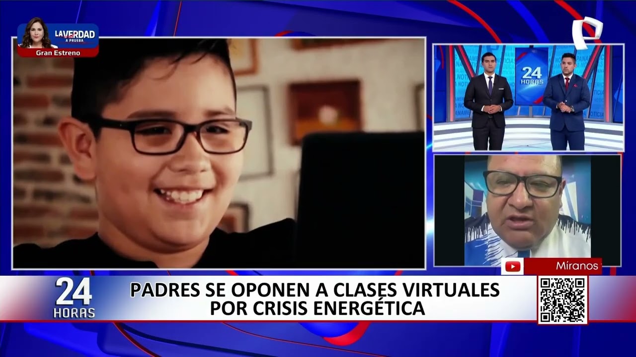 Padres se oponen a clases virtuales por crisis energética