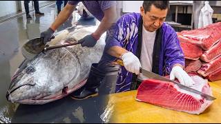 Ultimate most luxurious bluefin tuna otoro slice for sushi