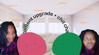 content upgrade + chit chat (updates, journey, knowledge, growth)