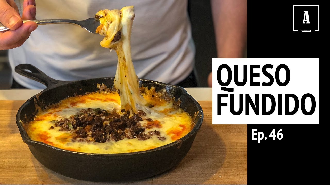 Queso Fundido con Chorizo Receta Facil y Rápida de Queso Flameado Ep. 46 Antojitos de