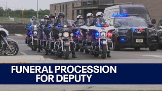 Racine County sheriff's deputy funeral procession | FOX6 News Milwaukee
