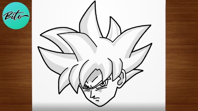 Como Desenhar o Goku SSJ GOD ( Dragon Ball Super ) Passo a Passo 