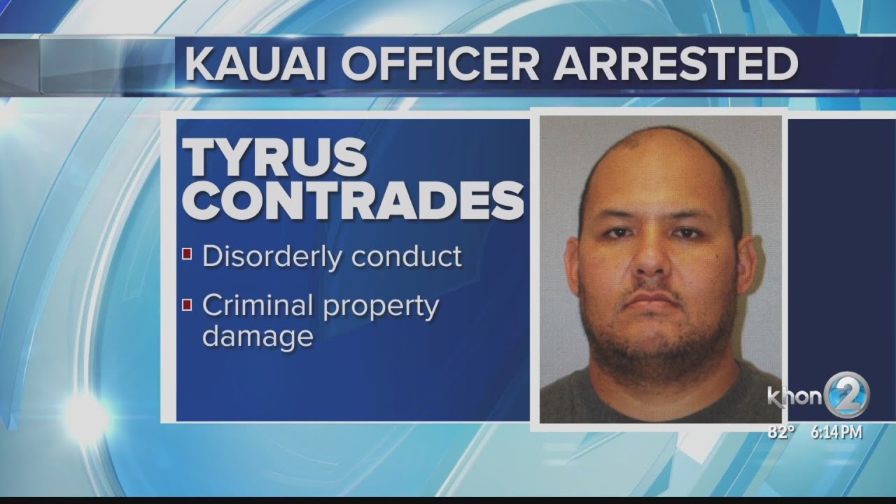 Kauai police officer arrested after allegedly pulling fire alarm YouTube