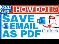 How to save Outlook email as PDF