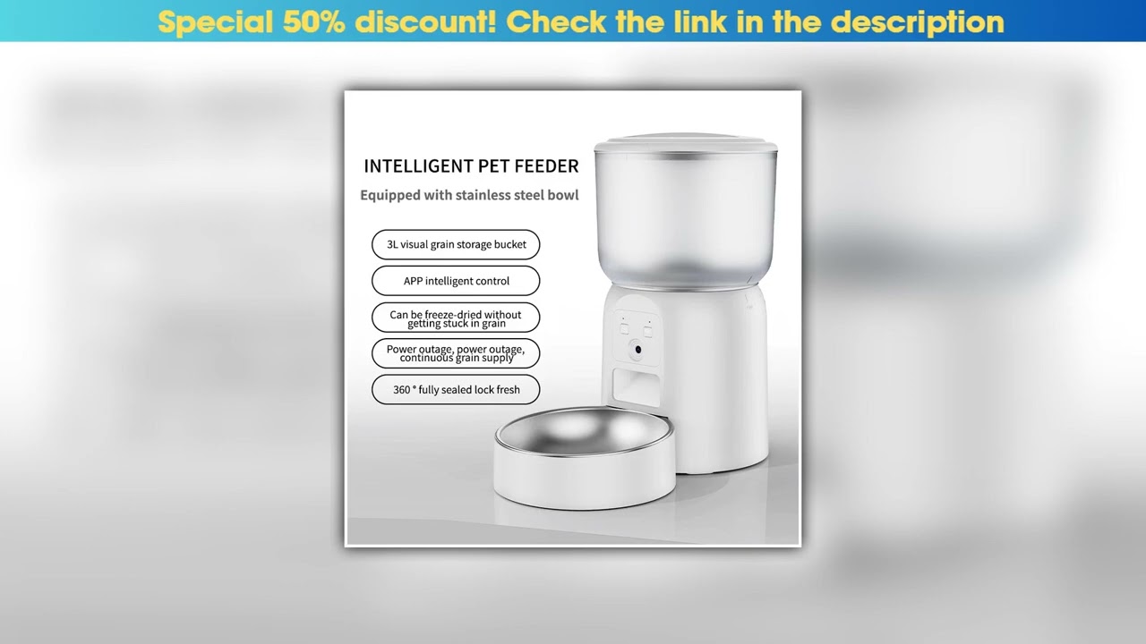 Best Seller 4L Automatic Pet Feeder with Camera Cat and Dog Food Dispenser Smart Timer Cat and Feed