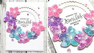 Creating A Floral Card w/ Distress Oxide Inks by Pretty Pink Posh